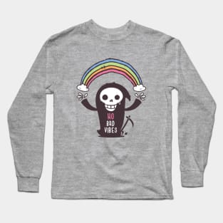 No Bad Vibes - Grim Reaper Long Sleeve T-Shirt